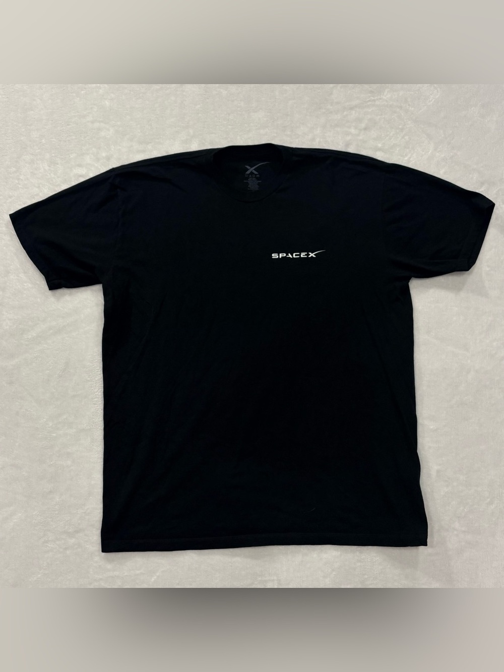SpaceX Falcon 9 F9 Black Crew Neck T-Shirt Men’s Size XL